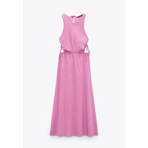 ZARA Cut Out Side Dress Size Small - Women | Color: Pink | Size: S